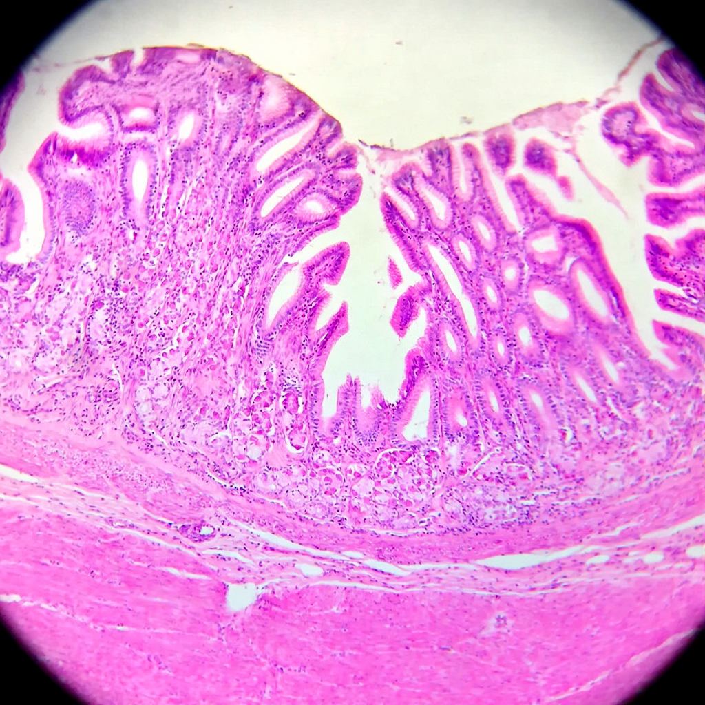 Gastric Fundus, Microscope Slide - Dr Wong Anatomy