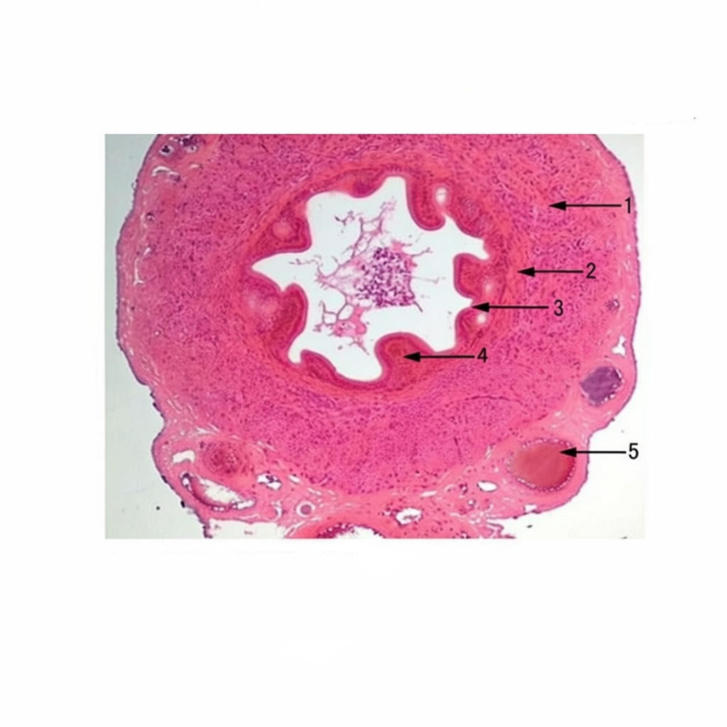 Vas Deferens, c.s. Microscope Slide - Dr Wong Anatomy