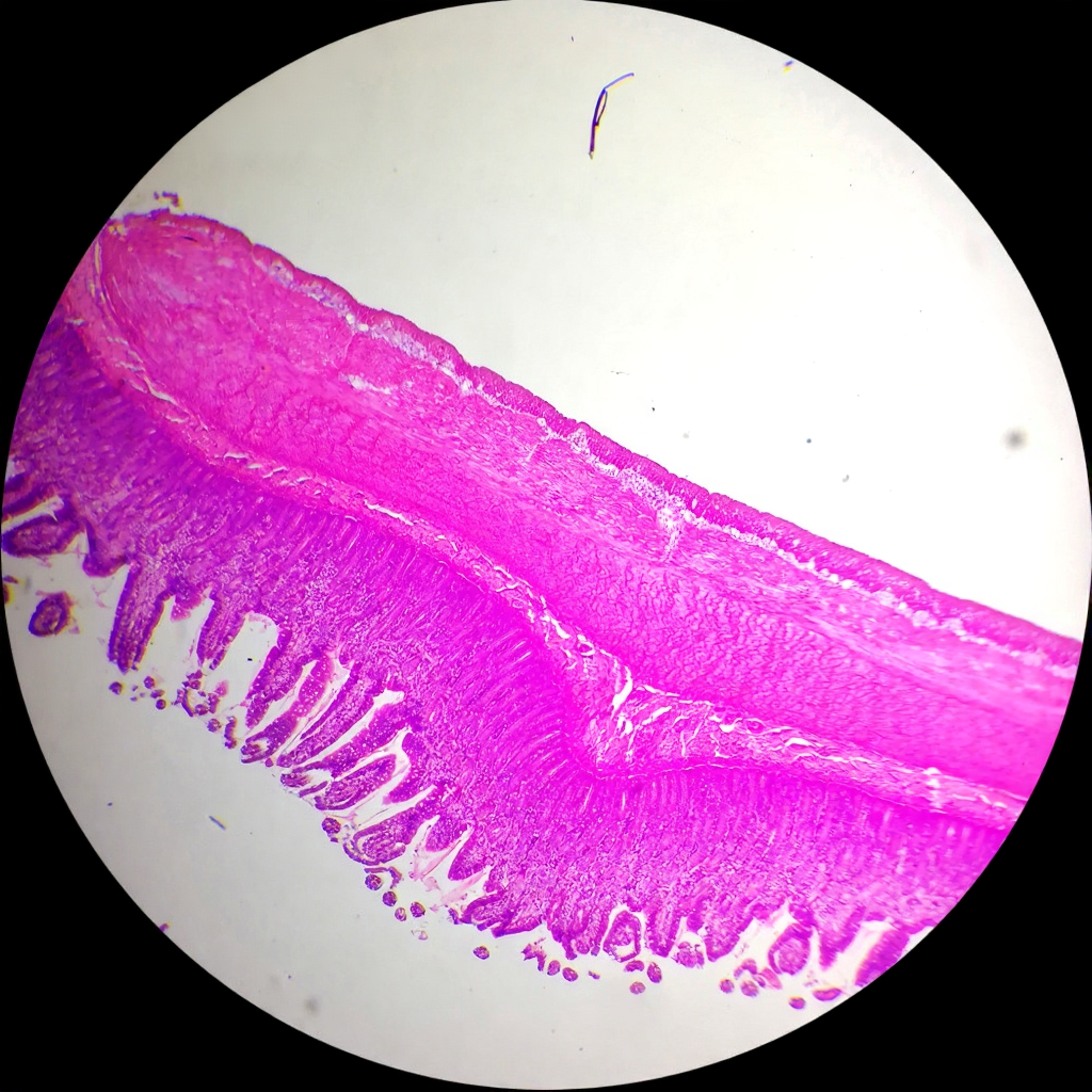Small Intestine, Microscope Slide - Dr Wong Anatomy