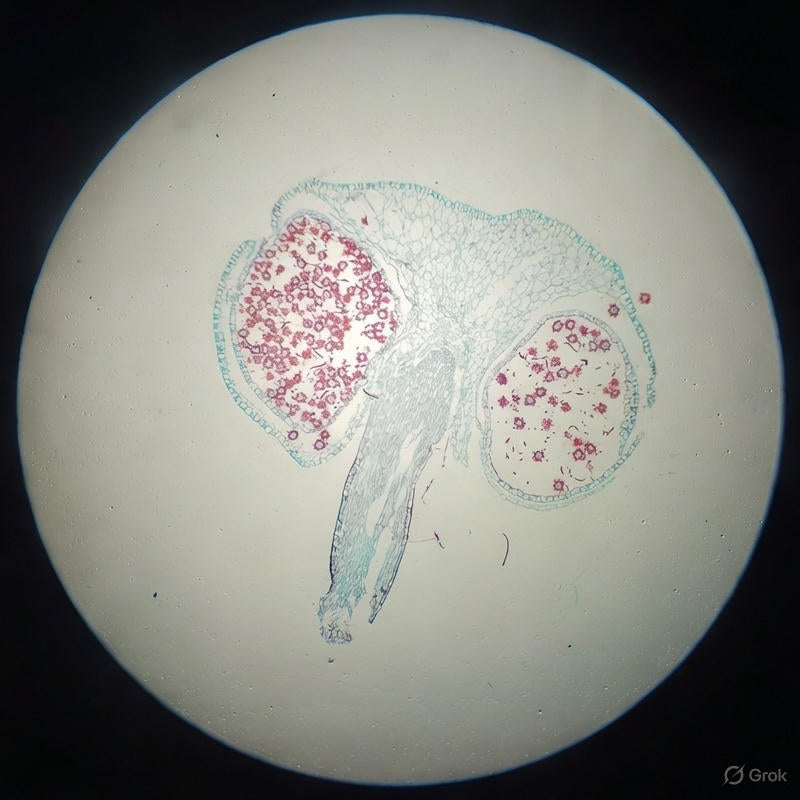 Liverwort Sporophyte, l.s. Prepared Microscope Slide