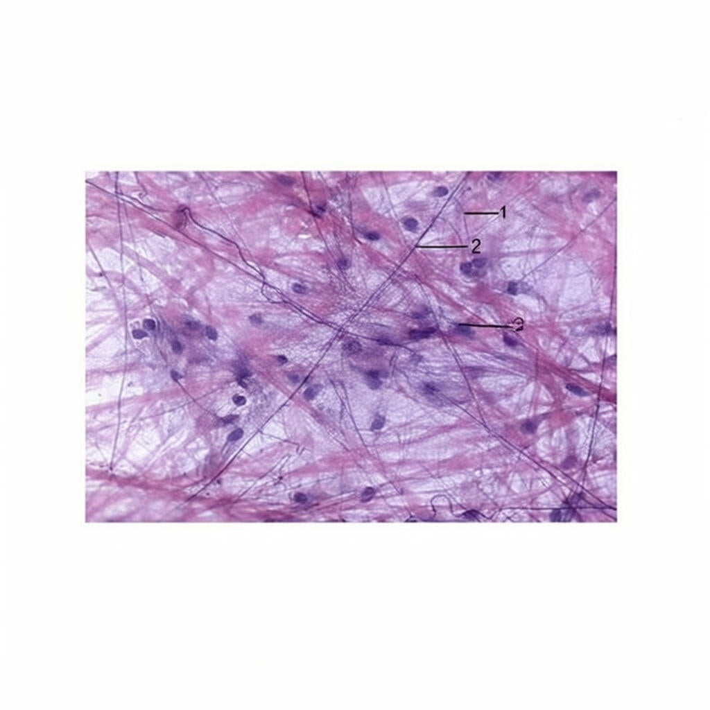 Loose Connective Tissue, Microscope Slide - Dr Wong Anatomy