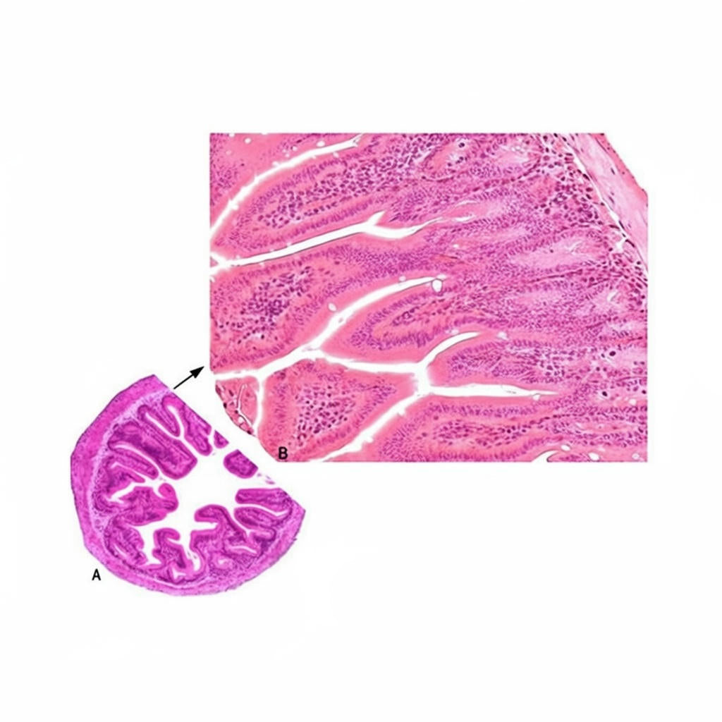 Frog Small Intestine, Microscope Slide - Dr Wong Anatomy