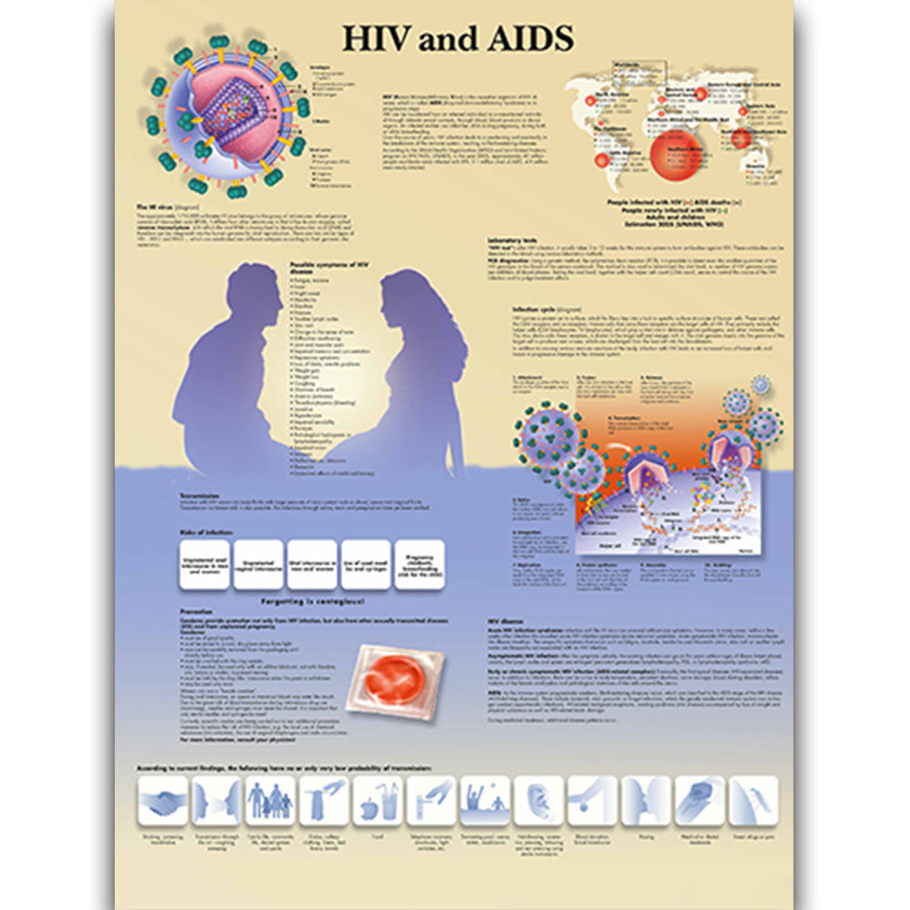 Health Education Chart - HIV and AIDS