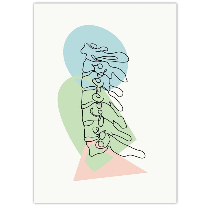 Anatomy Art Print - Lumbar Vertebrae
